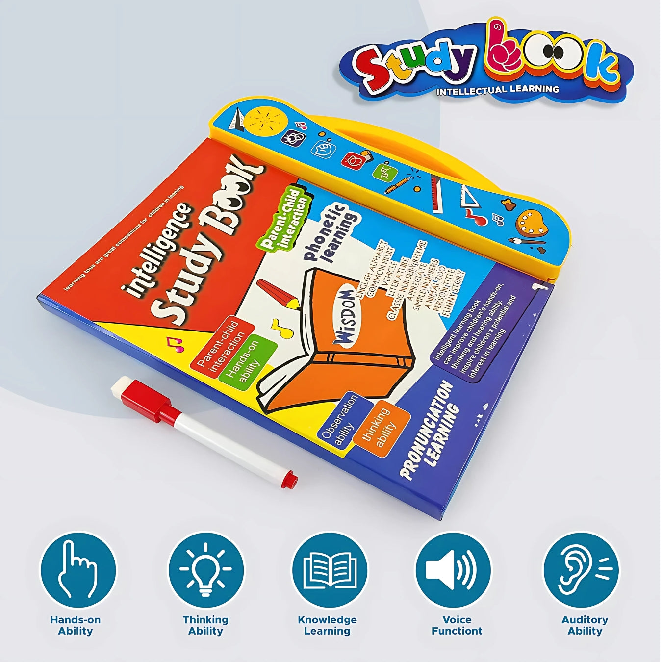 Kids Intelligence E-Book, English Letters & Words Learning, (with 6 months Guarantee)